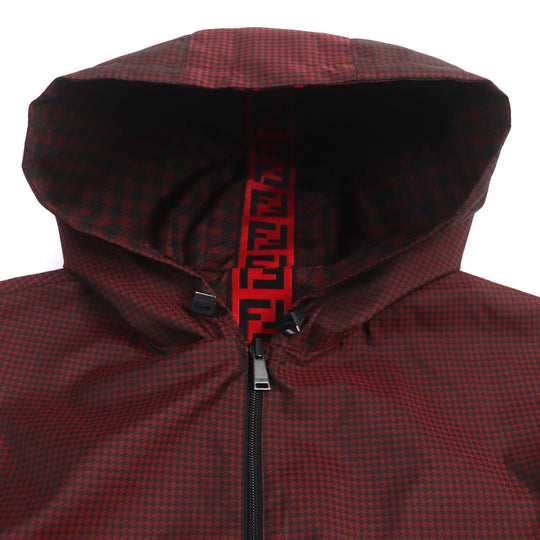 FENDI coat FAA864 Outer: 100% polyester, Lining: polyester Red black mens 48 Used Authentic