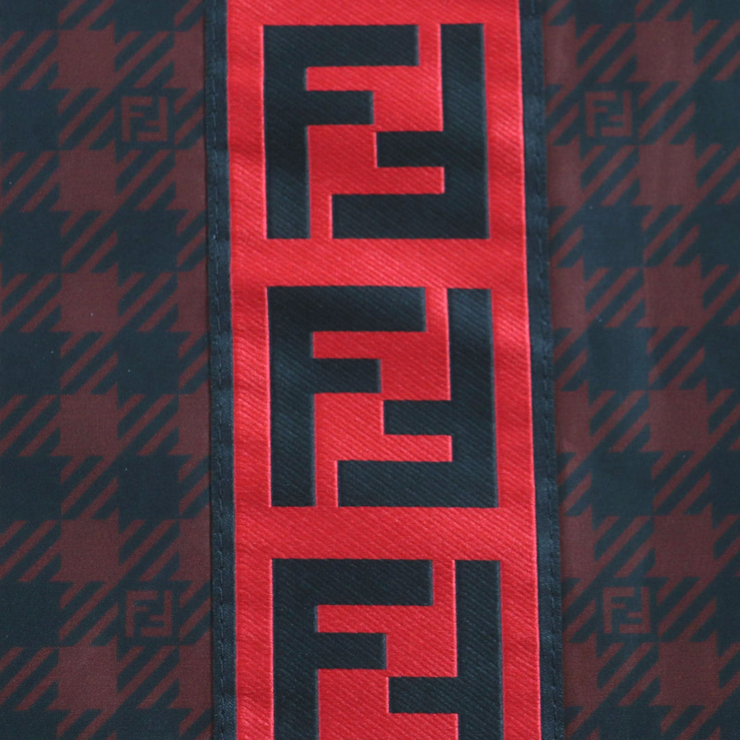 FENDI coat FAA864 Outer: 100% polyester, Lining: polyester Red black mens 48 Used Authentic