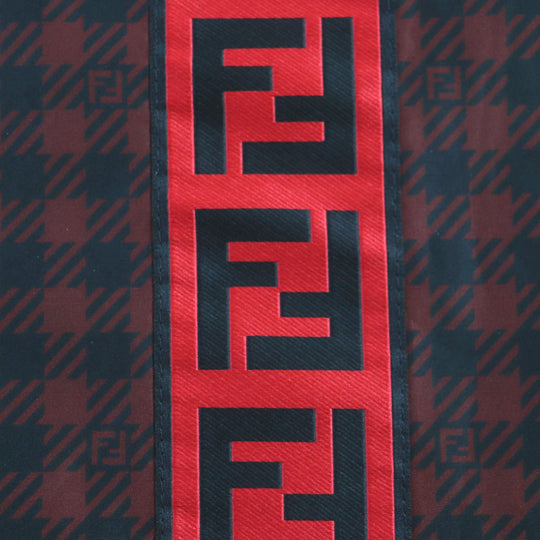 FENDI coat FAA864 Outer: 100% polyester, Lining: polyester Red black mens 48 Used Authentic
