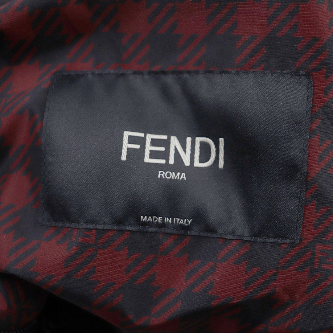 FENDI coat FAA864 Outer: 100% polyester, Lining: polyester Red black mens 48 Used Authentic