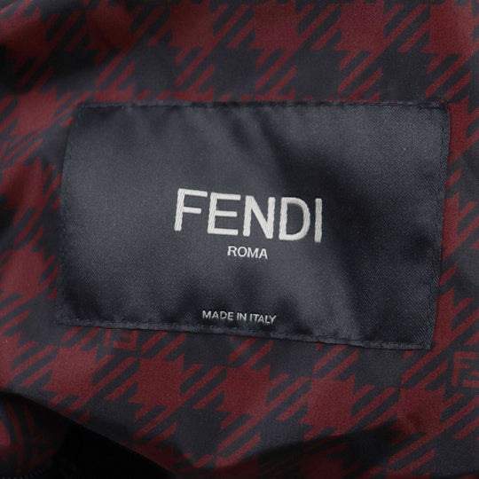FENDI coat FAA864 Outer: 100% polyester, Lining: polyester Red black mens 48 Used Authentic