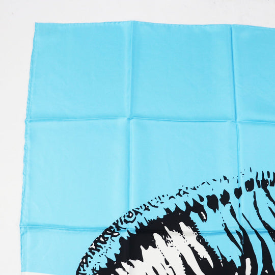 Christian Dior scarf Main: 100% silk Light blue purple D - Jungle Pop Women Used Authentic