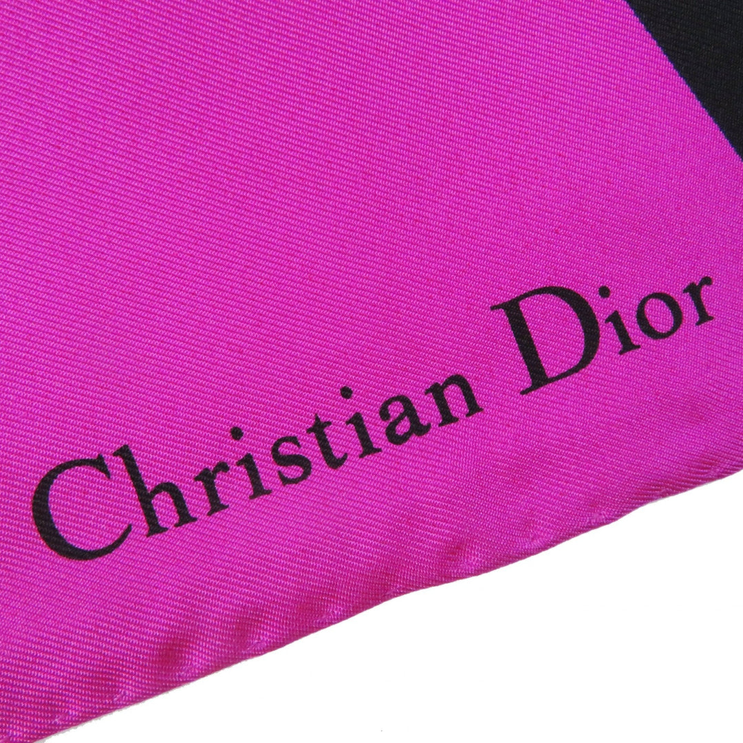 Christian Dior scarf Main: 100% silk Light blue purple D - Jungle Pop Women Used Authentic