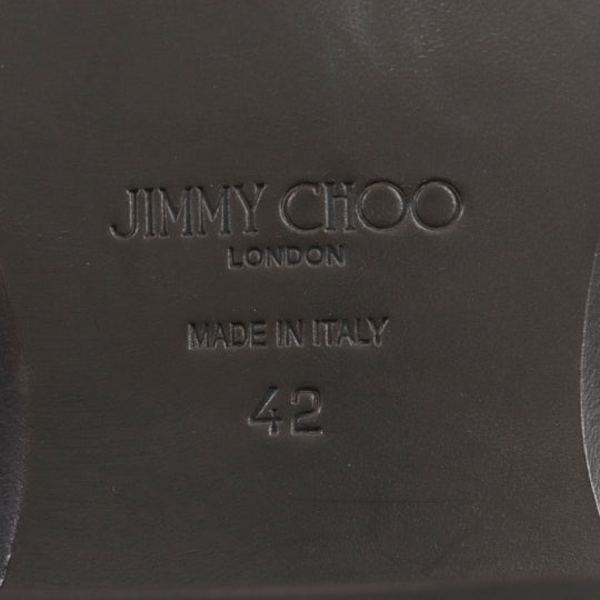 JIMMY CHOO short boots Main: Leather black mens 42 Used Authentic