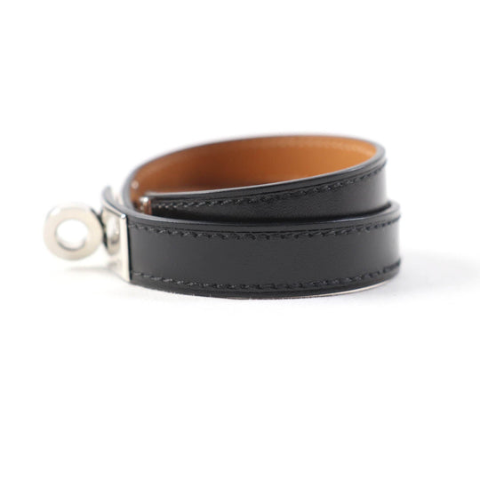 HERMES bracelet Main: Box calf black Kelly DeBultour Women Used Authentic