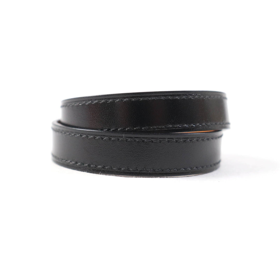 HERMES bracelet Main: Box calf black Kelly DeBultour Women Used Authentic
