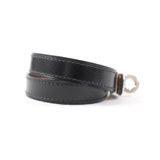 HERMES bracelet Main: Box calf black Kelly DeBultour Women Used Authentic