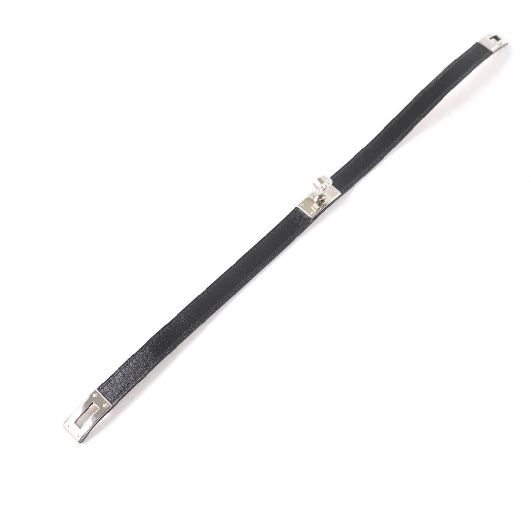 HERMES bracelet Main: Box calf black Kelly DeBultour Women Used Authentic