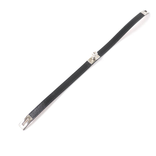 HERMES bracelet Main: Box calf black Kelly DeBultour Women Used Authentic