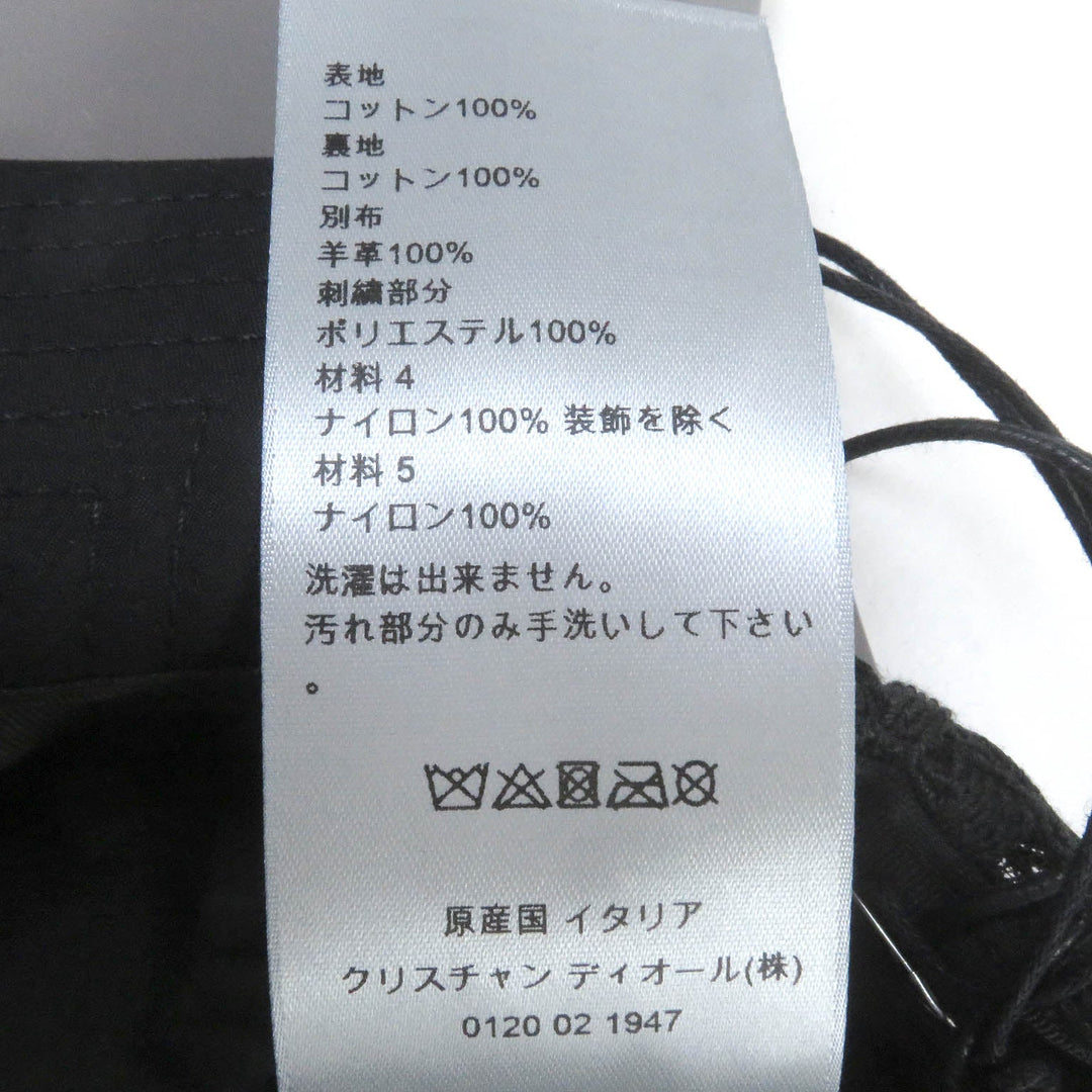 Dior HOMME Other hats 283C903A4451 Main: 100% cotton, Part: 100% sheepskin, Part: 100% polyester, Part: 100% nylon black mens L Used Authentic