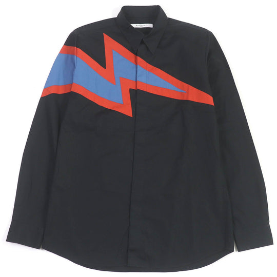 GIVENCHY Long sleeve shirt BM605E1Y39 Main: 100% cotton black mens 41 Used Authentic
