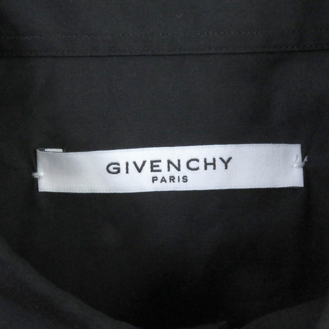 GIVENCHY Long sleeve shirt BM605E1Y39 Main: 100% cotton black mens 41 Used Authentic