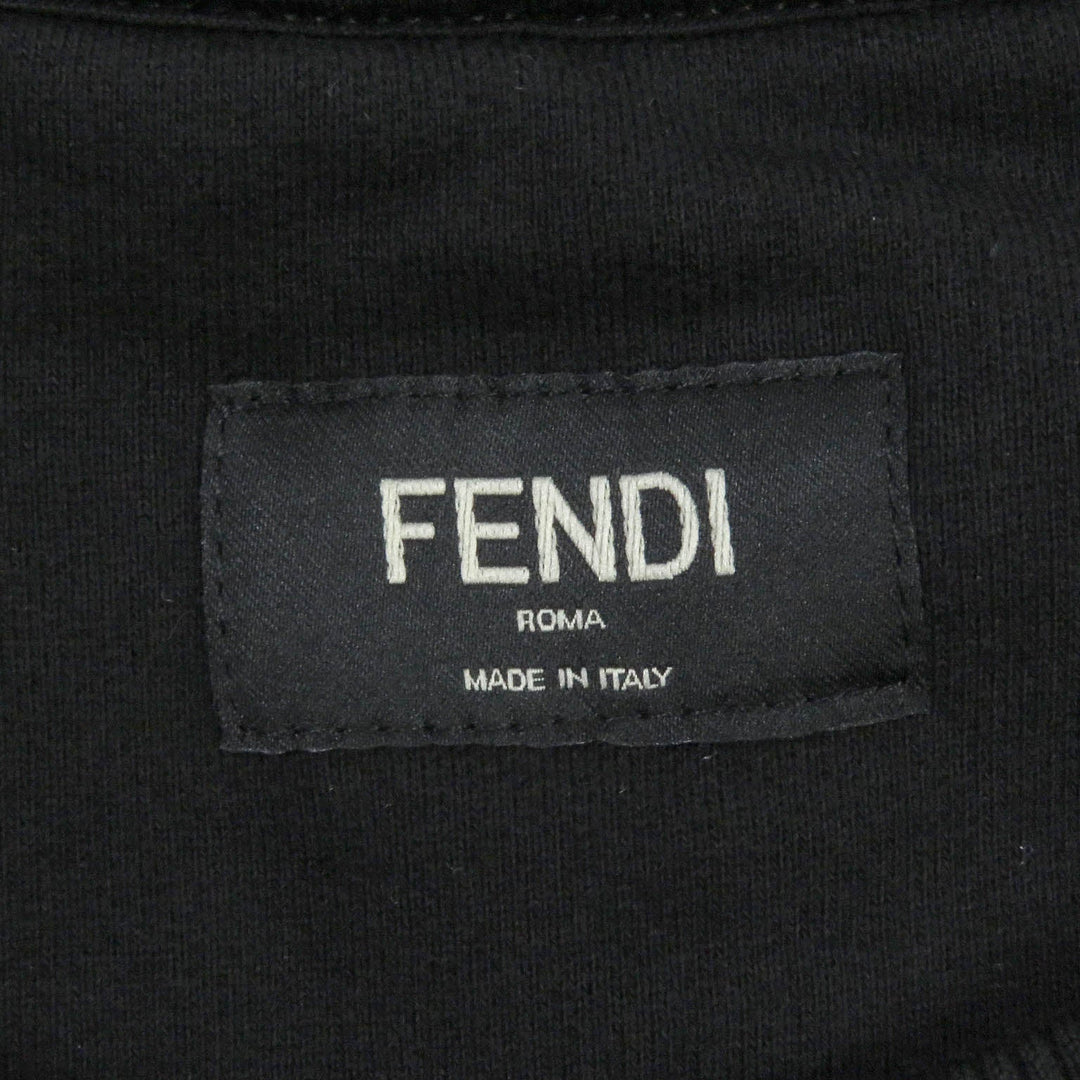 FENDI sweat FY0178 Main: 100% cotton, Part: 99% cotton, Part: 1% polyurethane black mens XL Used Authentic