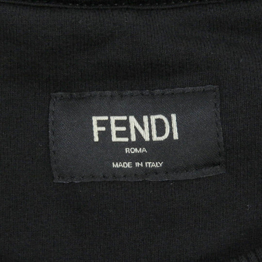 FENDI sweat FY0178 Main: 100% cotton, Part: 99% cotton, Part: 1% polyurethane black mens XL Used Authentic