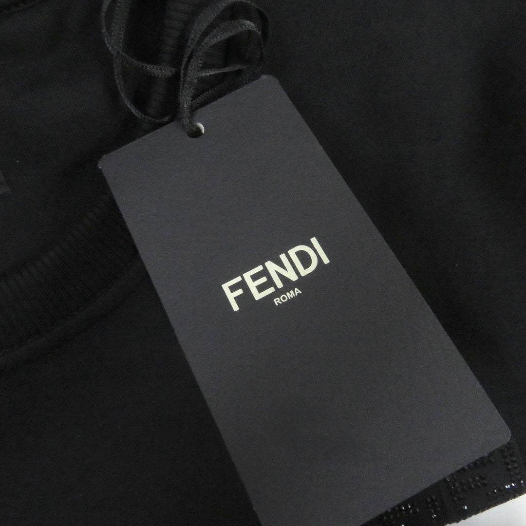 FENDI sweat FY0178 Main: 100% cotton, Part: 99% cotton, Part: 1% polyurethane black mens XL Used Authentic