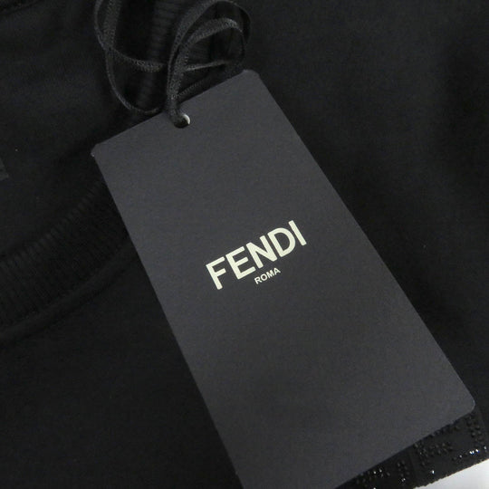 FENDI sweat FY0178 Main: 100% cotton, Part: 99% cotton, Part: 1% polyurethane black mens XL Used Authentic