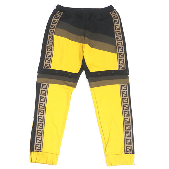 FENDI Pants FAB557 Main: 55% polyester, Main: 45% cotton Black type mens XL Used Authentic