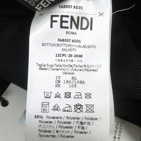 FENDI Pants FAB557 Main: 55% polyester, Main: 45% cotton Black type mens XL Used Authentic
