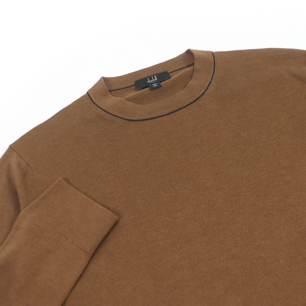 Dunhill sweater Main: 56% silk, Main: 44% cotton Brown mens M Used Authentic