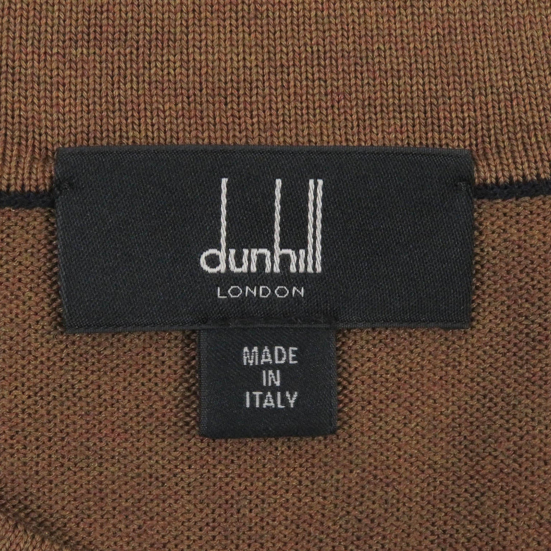 Dunhill sweater Main: 56% silk, Main: 44% cotton Brown mens M Used Authentic