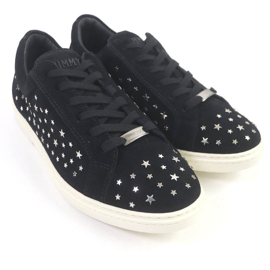 JIMMY CHOO Low cut sneakers Main: Suede leather black CASH mens 42 Used Authentic