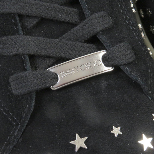 JIMMY CHOO Low cut sneakers Main: Suede leather black CASH mens 42 Used Authentic