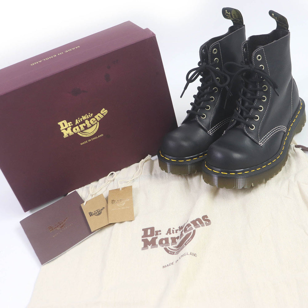 Dr.Martens boots 31023057 Main: Leather Charcoal gray 1460 PASCAL mens 6 Used Authentic