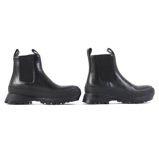 JIL SANDER boots Main: Leather black Women 37 Used Authentic
