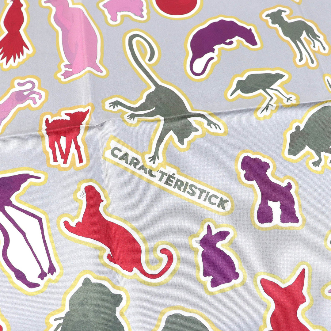 HERMES scarf Main: 100% silk CABAN/ROSE/MULTICO DOUBLE FACE CARACTERISTICK Women Used Authentic