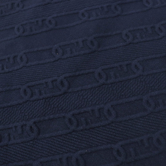 FENDI Long skirt FZQ677 Main: 51% rayon, 31% polypropylene, 11% nylon, 5% polyester, 2% polyurethane Navy Women 40 Used Authentic
