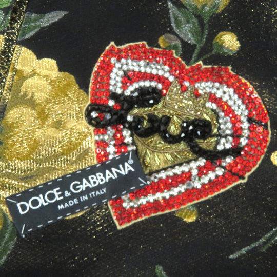 DOLCE&GABBANA No color jacket Outer material: 34% acetate, 24% acrylic, 24% cotton, 11% polyester, 4% nylon, 25% silk, 22% rayon Black Gold Green Women 36 Used Authentic