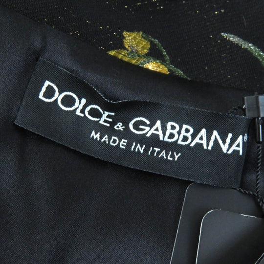 DOLCE&GABBANA No color jacket Outer material: 34% acetate, 24% acrylic, 24% cotton, 11% polyester, 4% nylon, 25% silk, 22% rayon Black Gold Green Women 36 Used Authentic
