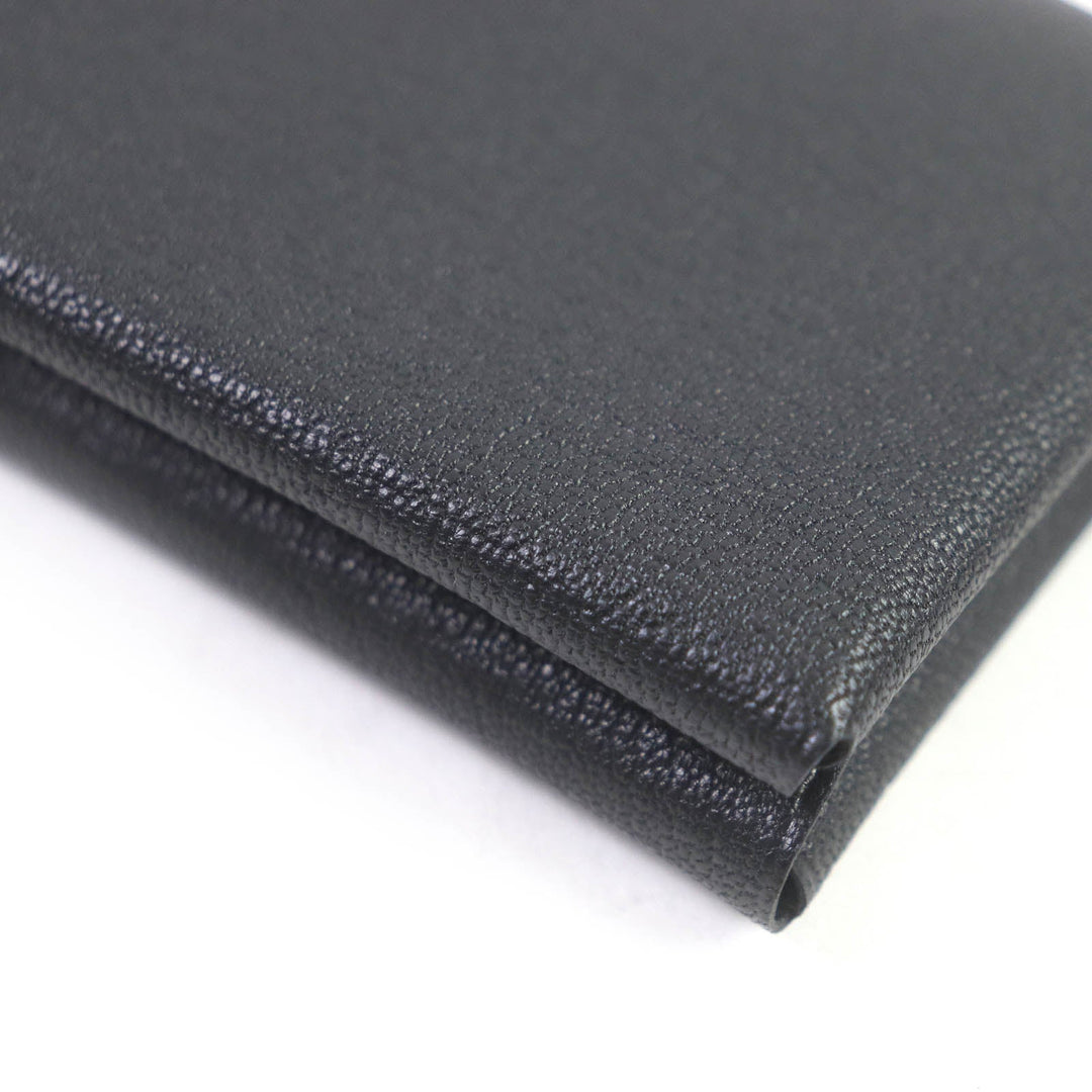 HERMES Coin case Main: Evercolor black Calvi duo mens Used Authentic