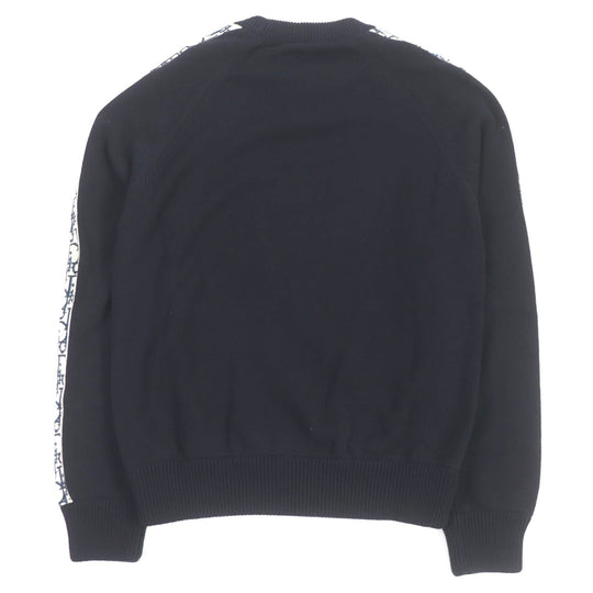 Dior HOMME sweater 113M638AT187 Main: 100% cotton, Part: 100% silk Navy mens S Used Authentic