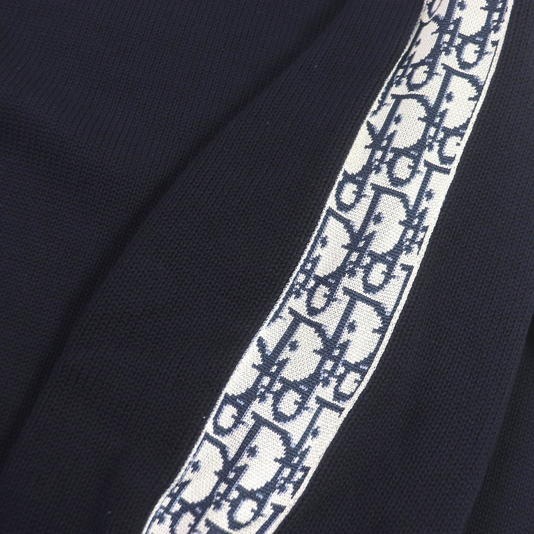Dior HOMME sweater 113M638AT187 Main: 100% cotton, Part: 100% silk Navy mens S Used Authentic