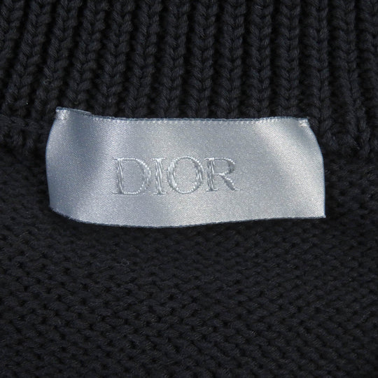 Dior HOMME sweater 113M638AT187 Main: 100% cotton, Part: 100% silk Navy mens S Used Authentic