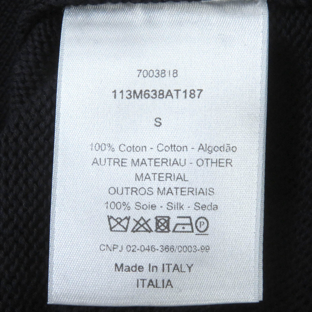 Dior HOMME sweater 113M638AT187 Main: 100% cotton, Part: 100% silk Navy mens S Used Authentic