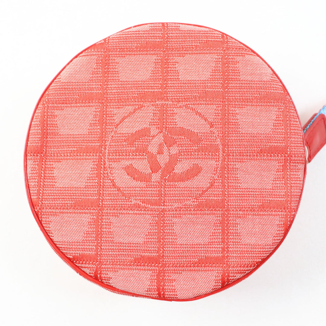 CHANEL Pouch 6859809 No nylon notation (nylon type) Red New travel line Women Used Authentic