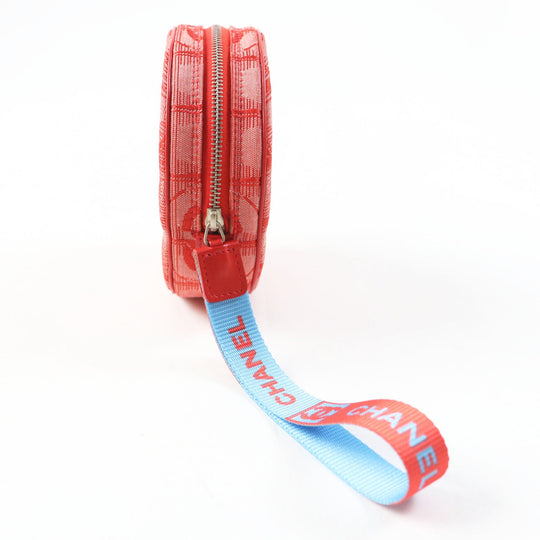 CHANEL Pouch 6859809 No nylon notation (nylon type) Red New travel line Women Used Authentic