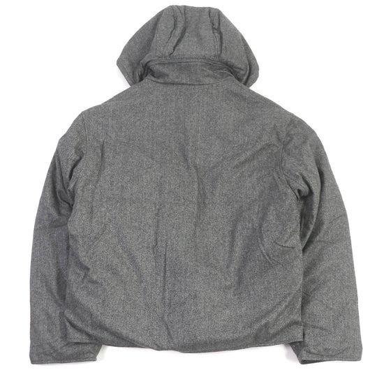 HERMES Down jacket Outer: 100% cashmere, Lining: 60% nylon, Lining: 40% polyester, Filling: 100% down, Filling: 100% polyester gray mens 52 Used Authentic