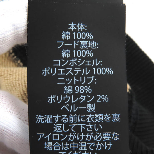 COACH Hoodie 89747 Main: 100% cotton, Lining: 100% cotton, Part: 100% polyester, Part: 98% cotton, Part: 2% polyurethane Brown black mens M Used Authentic