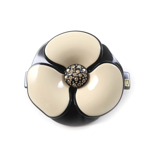 ALEXANDRE DE PARIS hair accessory AA6-12286-02 Acetate, Swarovski(R), Crystal beige LISERAI Women Used Authentic