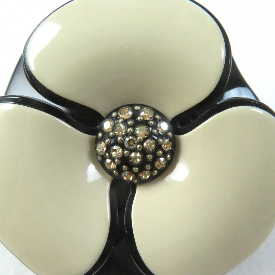 ALEXANDRE DE PARIS hair accessory AA6-12286-02 Acetate, Swarovski(R), Crystal beige LISERAI Women Used Authentic