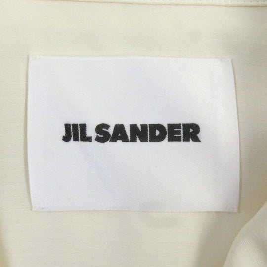 JIL SANDER Long sleeve shirt JSYU601434 Main: 63% wool, Main: 37% silk Ivory mens M Used Authentic