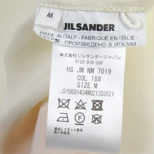 JIL SANDER Long sleeve shirt JSYU601434 Main: 63% wool, Main: 37% silk Ivory mens M Used Authentic