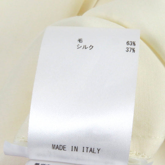 JIL SANDER Long sleeve shirt JSYU601434 Main: 63% wool, Main: 37% silk Ivory mens M Used Authentic