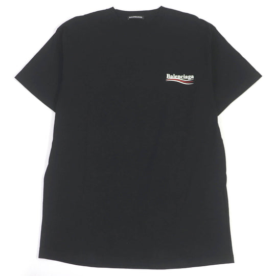 BALENCIAGA Short sleeve T-shirt 570803 cotton black mens XS Used Authentic