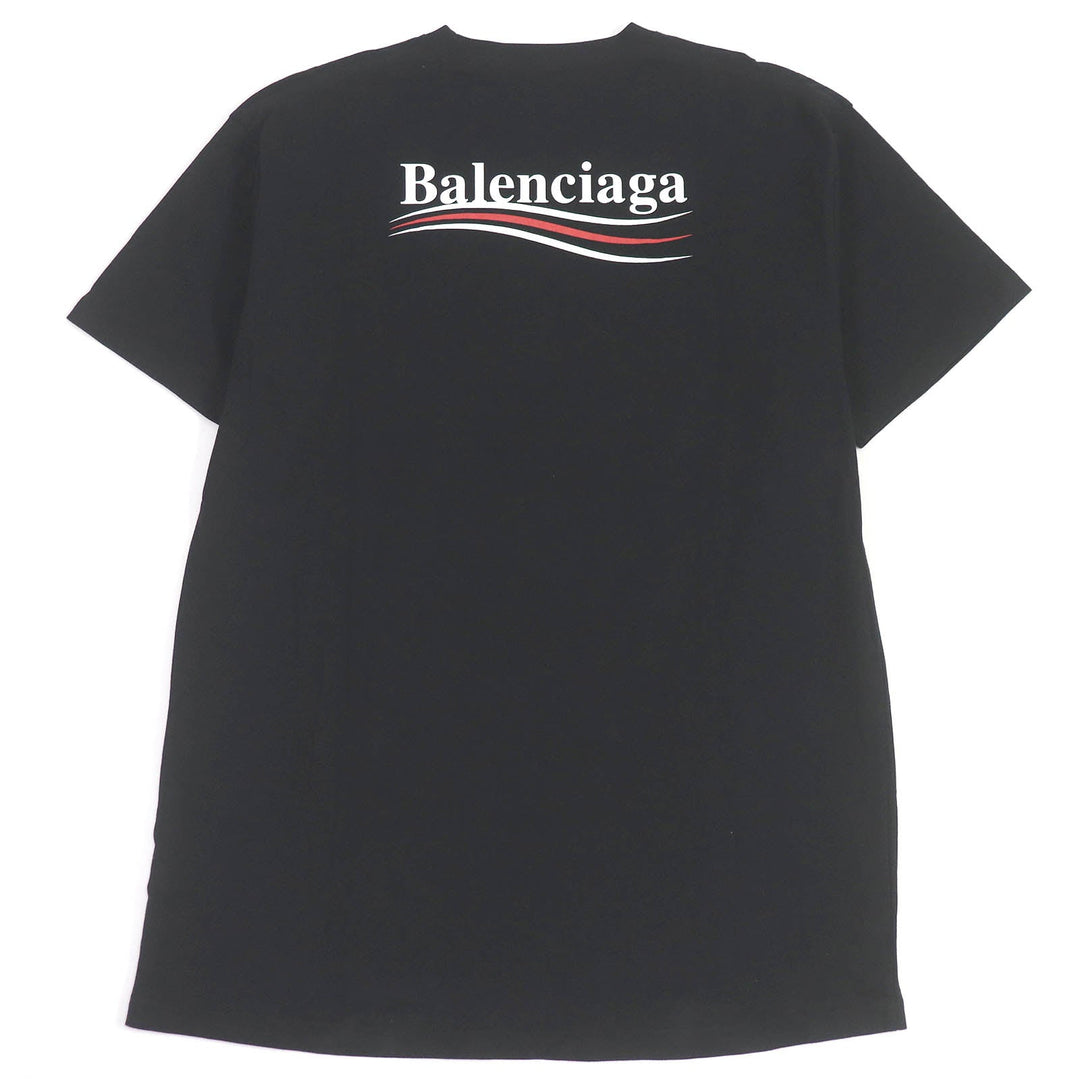 BALENCIAGA Short sleeve T-shirt 570803 cotton black mens XS Used Authentic