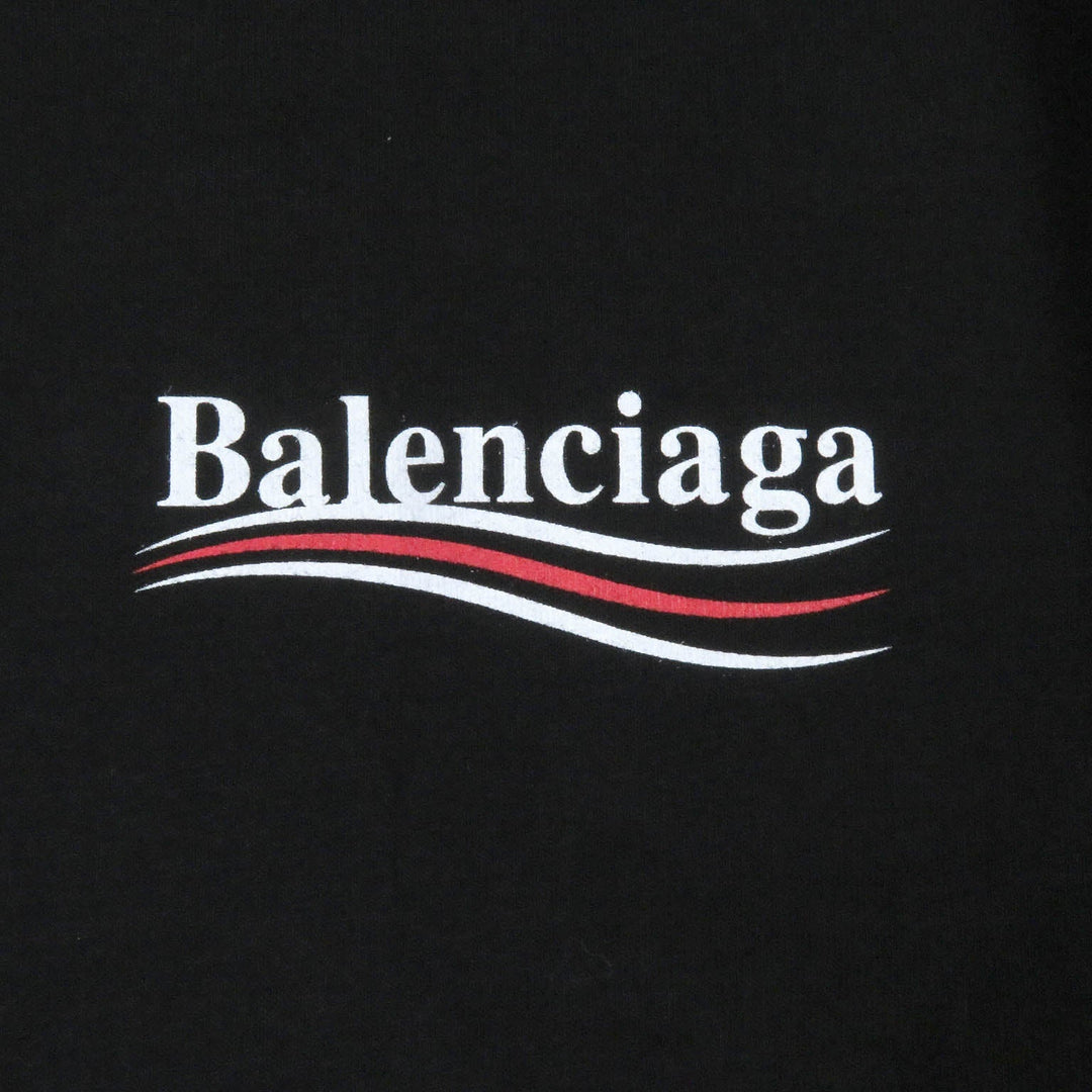 BALENCIAGA Short sleeve T-shirt 570803 cotton black mens XS Used Authentic