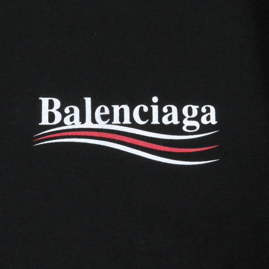 BALENCIAGA Short sleeve T-shirt 570803 cotton black mens XS Used Authentic